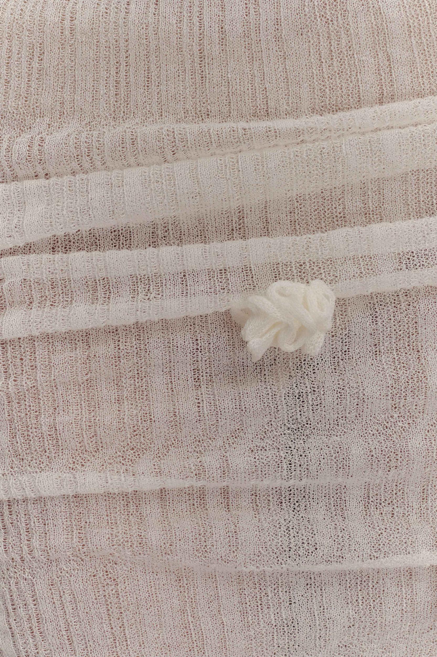 Orianna Orchid Knit Maxi Skirt - Ivory Product Image