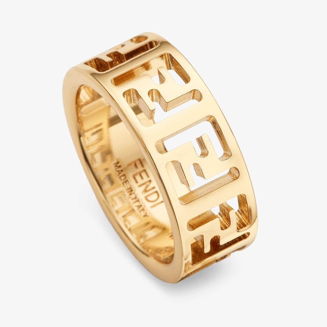 Forever Fendi ringGold-colored metal ring Product Image