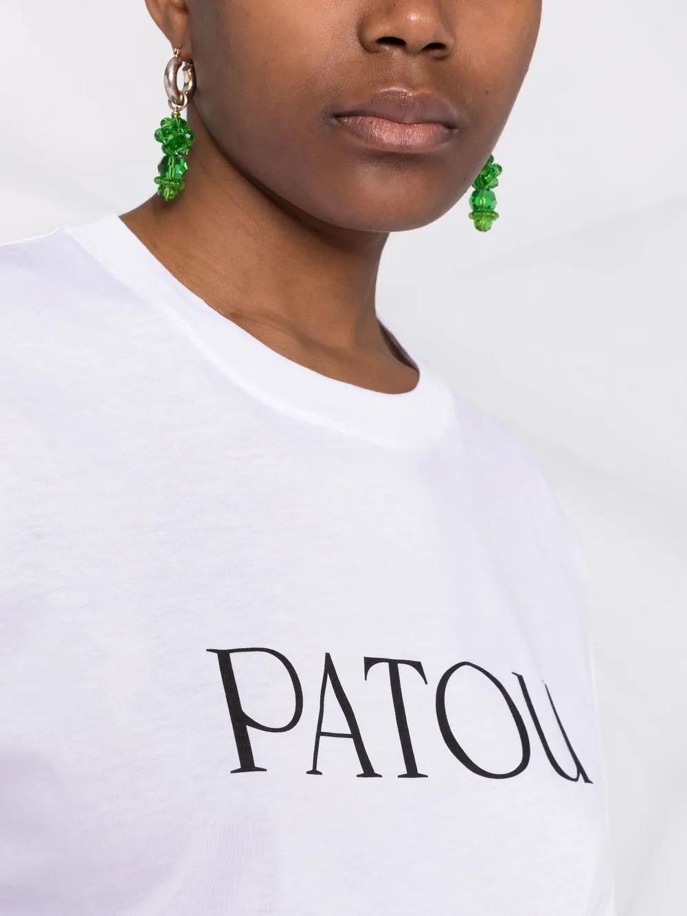 logo-print organic-cotton T-shirt Product Image
