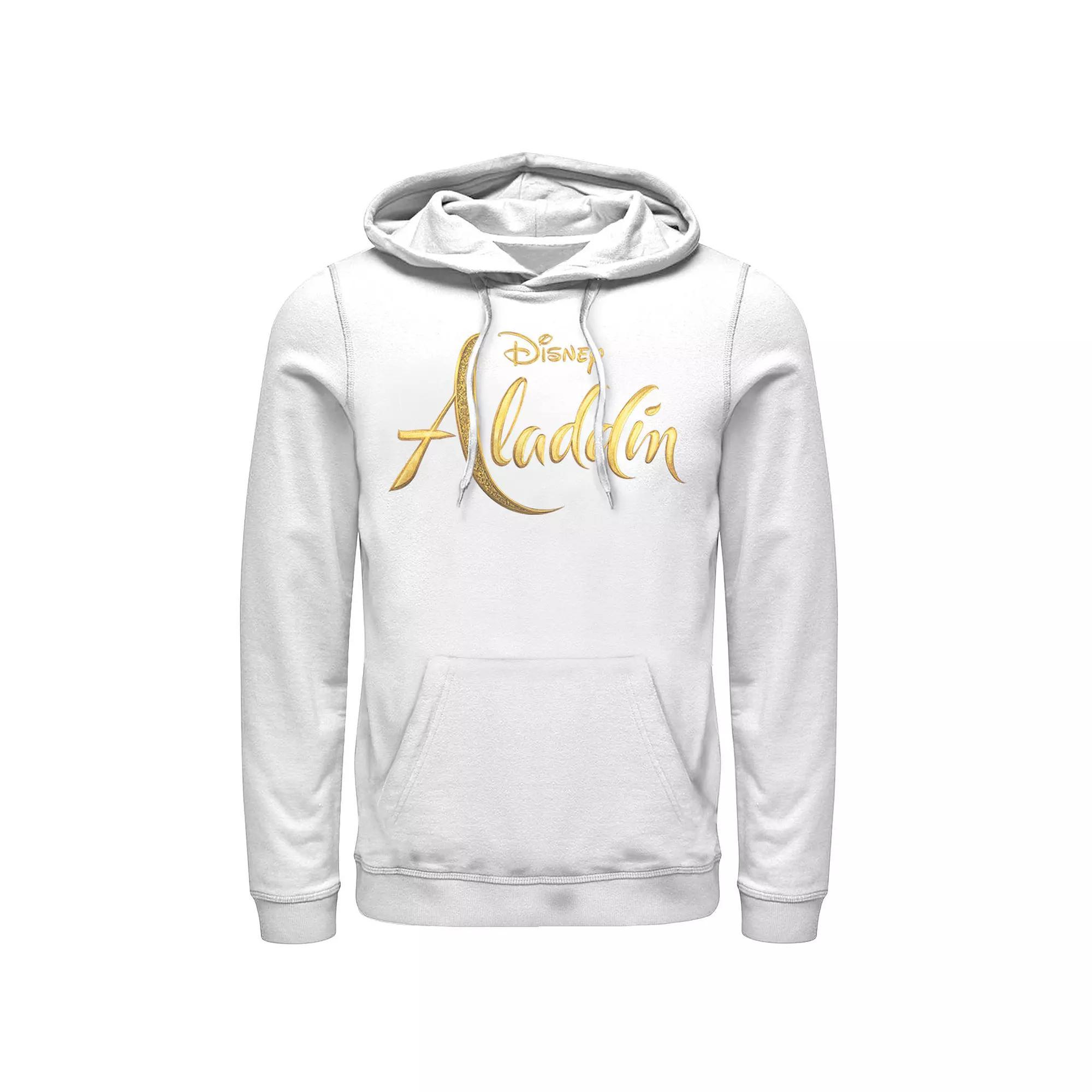 Disney's Aladdin Men's Logo Hoodie, Size: Large, White Product Image