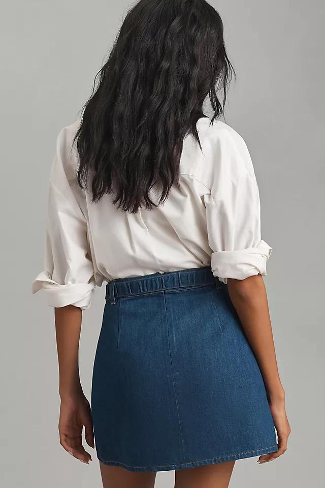 Mare Mare x Anthropologie Denim Belted Mini Skirt Product Image