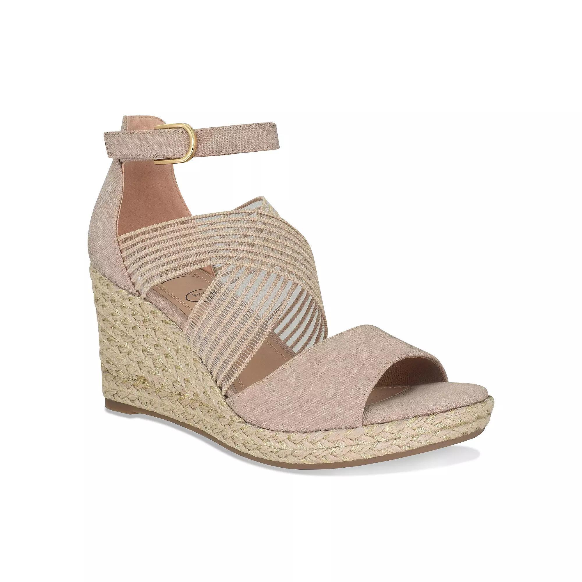 Impo® Tizane Women's Memory Foam Platform Wedge Stretch Sandals, Size: 8, Tuscany Product Image