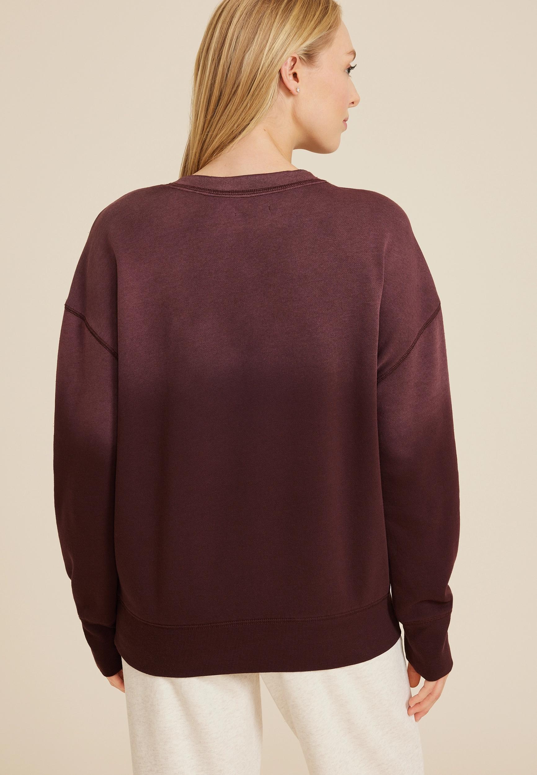 Maurices Womens State Dip Dye Crew Neck Sweatshirt Size X Small Product Image
