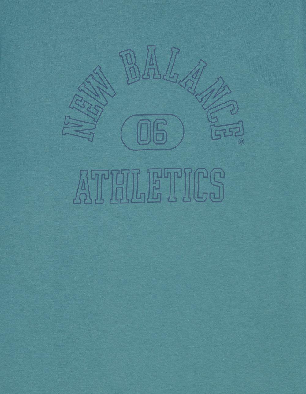 NEW BALANCE 06 Athletics Mens Tee - TEAL BLUE Product Image