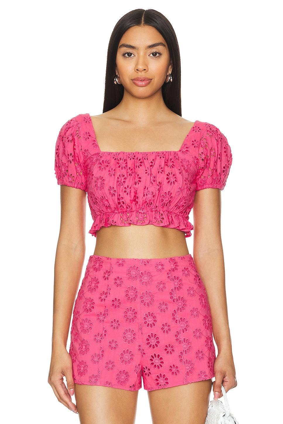 Lovers and Friends Leah Top in Hot Pink Product Image