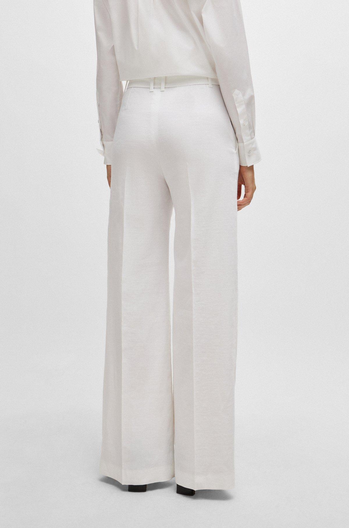 Relaxed-fit trousers in a linen blend Product Image