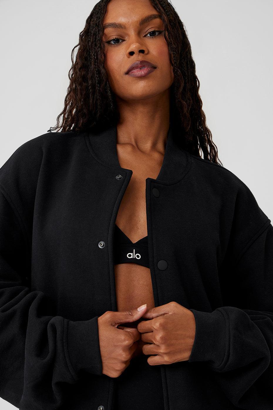 Renown Varsity Jacket - Black Product Image