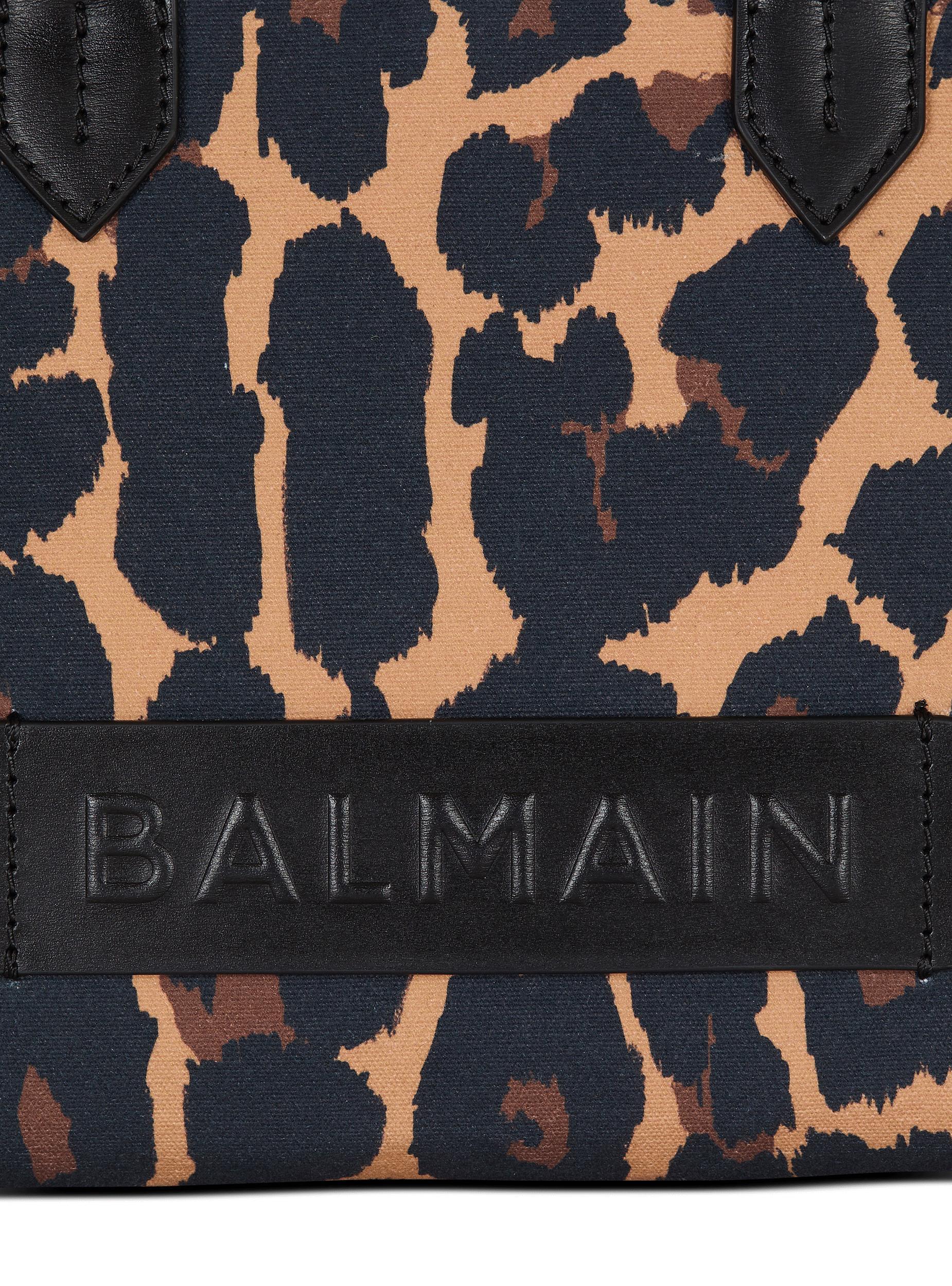 B-Army Small leopard print canvas tote bag Product Image
