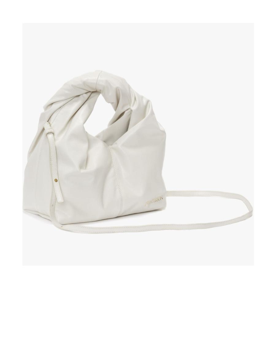 JW ANDERSON Mini Twister Leather Crossbody Bag In White Product Image