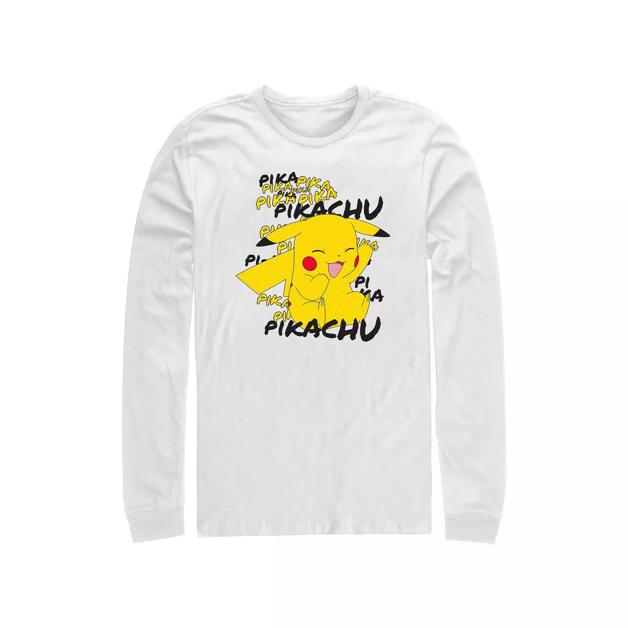 Men's Pokemon Pikachu Laughing Graphic Tee, Size: XXL, White Product Image