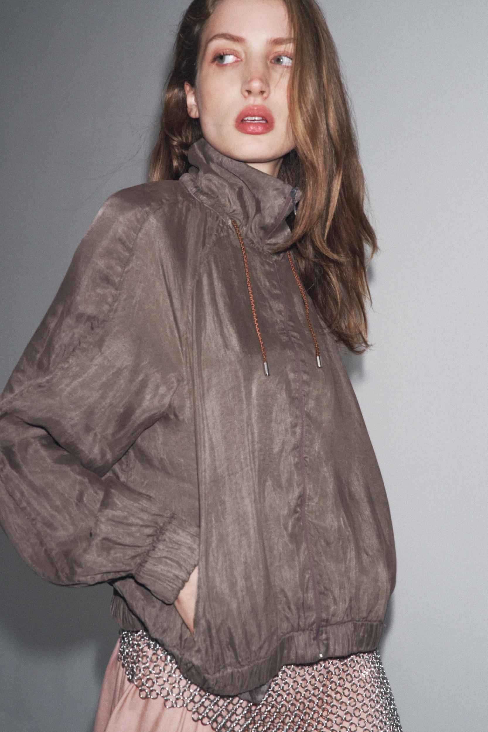 ZW COLLECTION FLOWY BOMBER JACKET Product Image