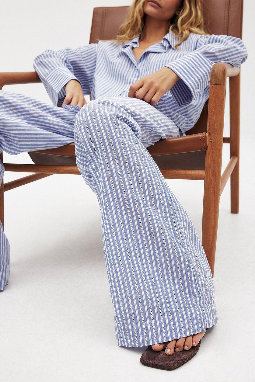 Crochet Insert Mid Waist pants Product Image