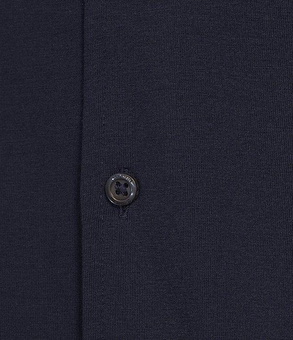 Cremieux Blue Label Stretch Jersey Solid Short Sleeve Coatfront Shirt Product Image