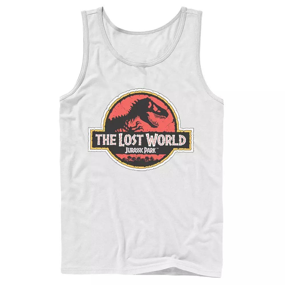Men's Jurassic Park The Lost World Movie Logo Tank Top, Size: XL, Black Product Image