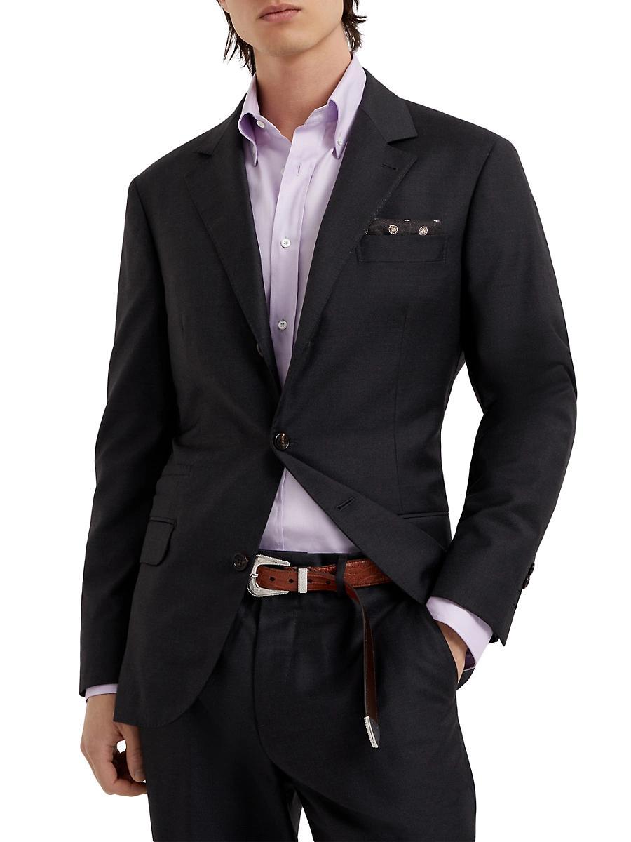 Mens Super 150s Virgin Wool Four Season Batavia Twill Blazer Product Image