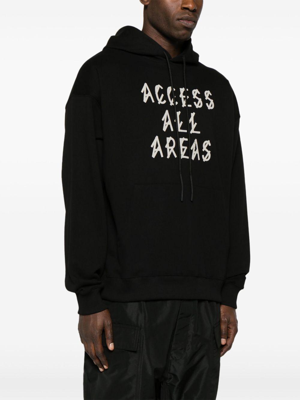 logo-print cotton hoodie Product Image