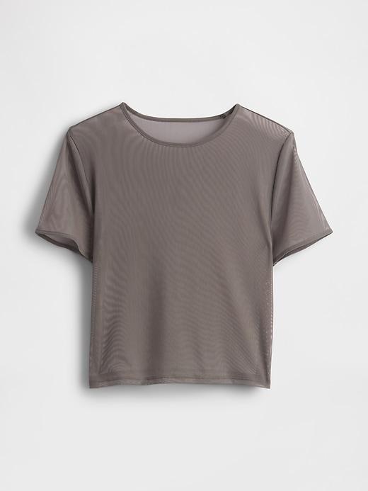 Mesh Cropped T-Shirt Product Image