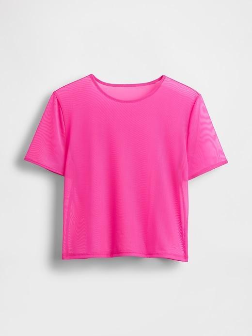 Mesh Cropped T-Shirt Product Image