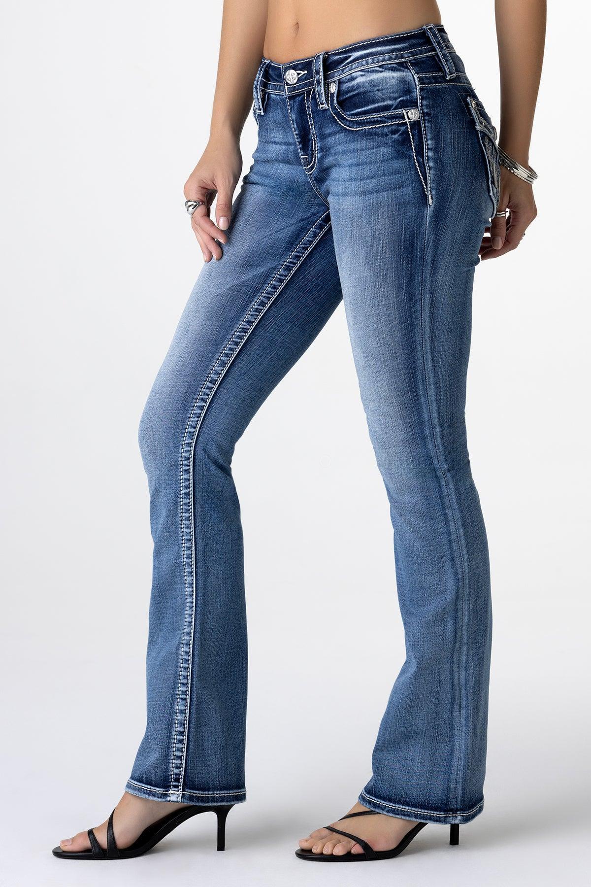 Silver Angel Down Wings Bootcut Jeans Product Image