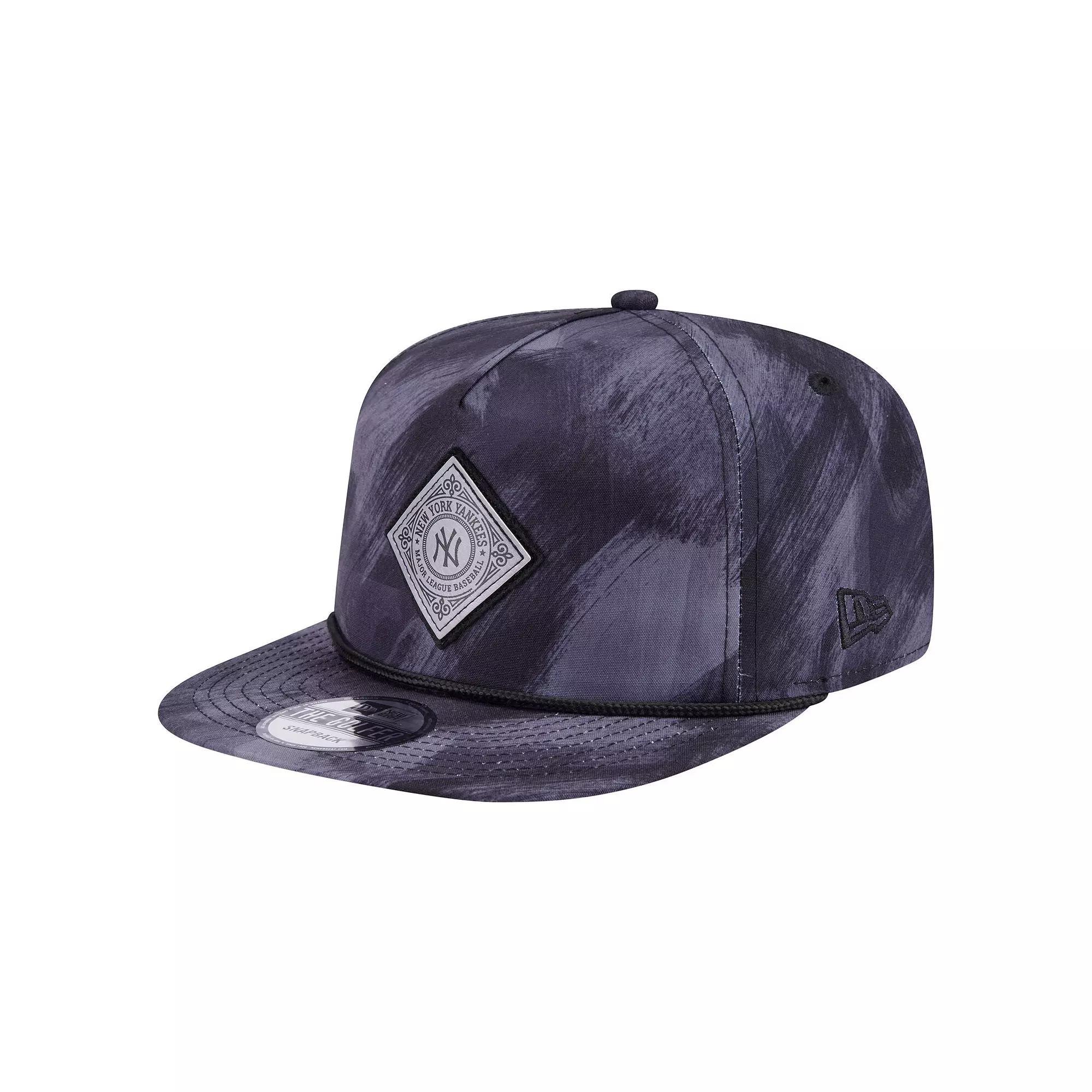 Mens New Era New York Yankees Printed Golfer Snapback Hat, Blue Product Image