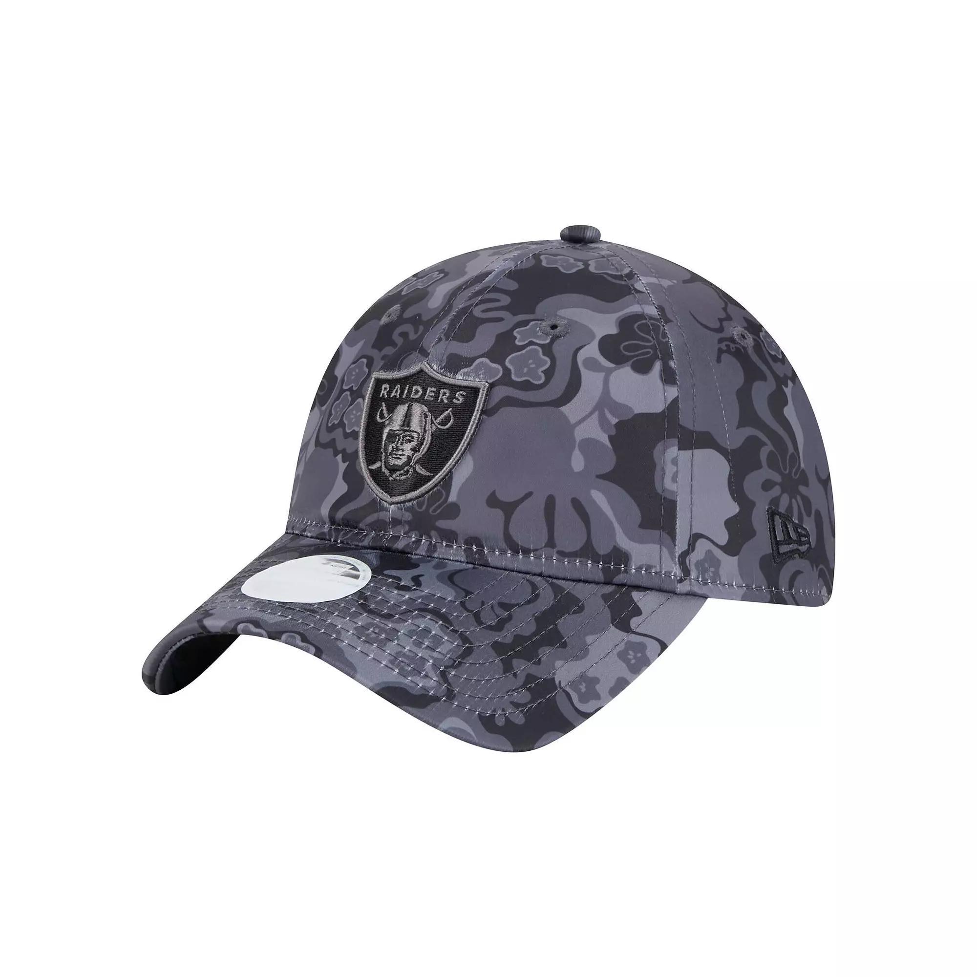 Womens New Era Black Las Vegas Raiders Trippy 9TWENTY Adjustable Hat Product Image