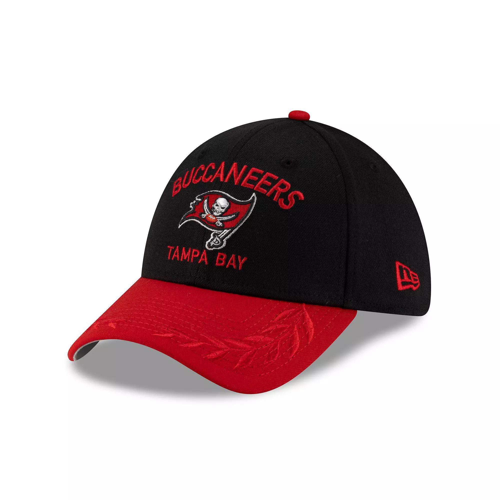 Men's New Era  Black/Red Tampa Bay Buccaneers 2025 NFL Draft 39THIRTY Flex Hat, Size: Large/XL Product Image