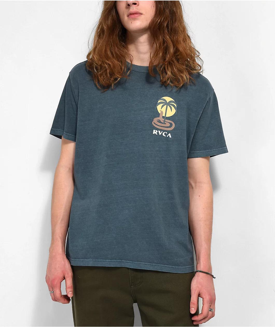 RVCA Cobra Mirage Blue T-Shirt Product Image