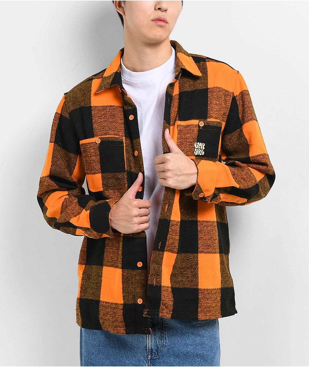 Empyre House Orange Flannel Shirt Product Image