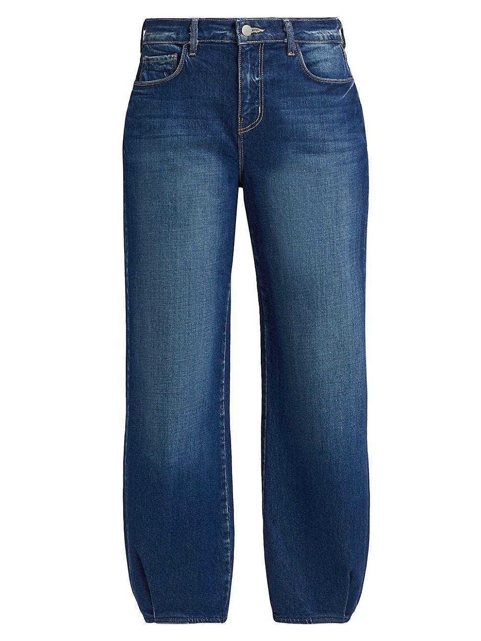 Womens Krista High-Rise Tapered Jeans Product Image