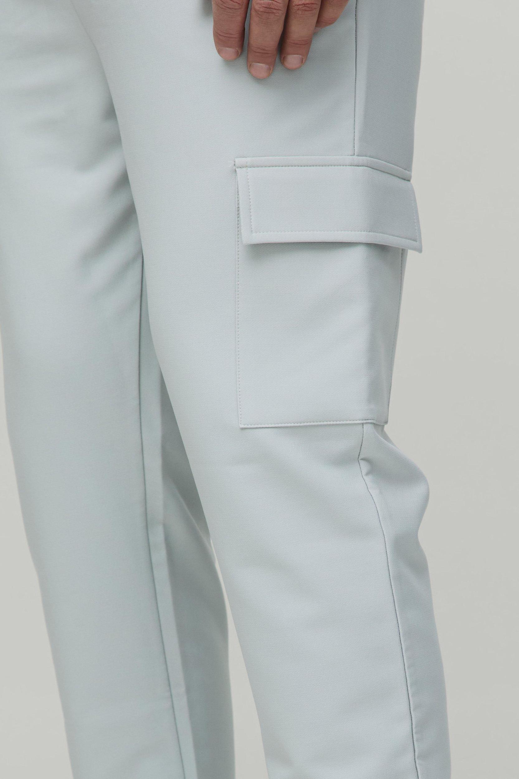 Tall Elasticated Waist Technical Stretch Skinny Cargo Trousers | boohooMAN USA Product Image