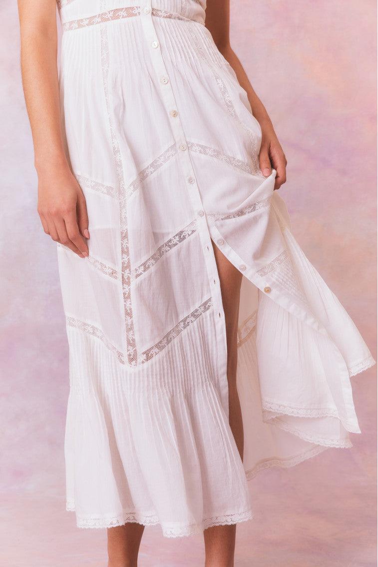 Esilda Cotton Midi Dress - PINK Product Image