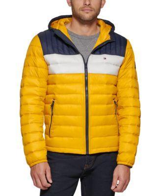 Men's Tommy Hilfiger Hooded Puffer Jacket, Size: XXL, Green Product Image