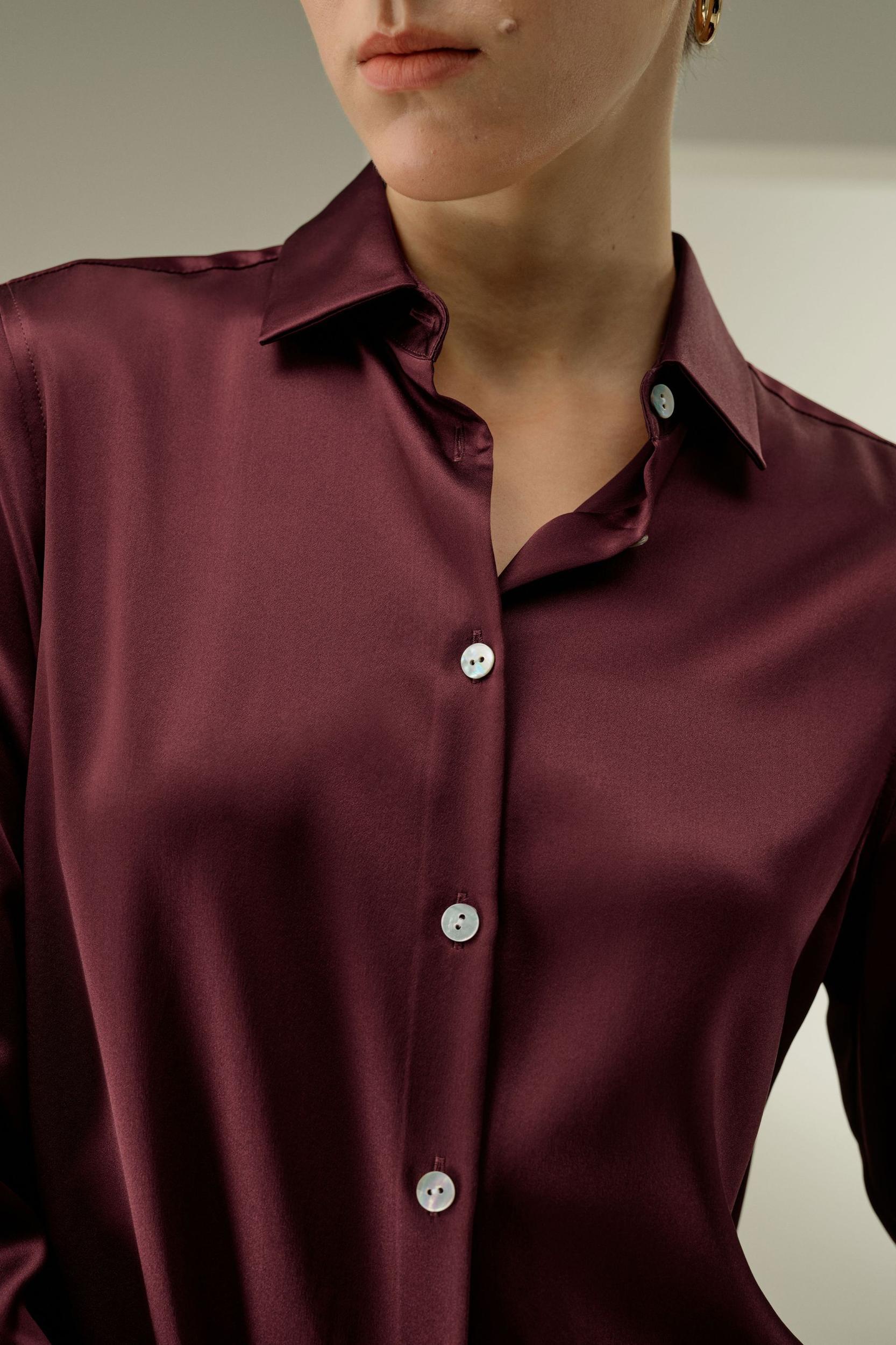 Timeless Silk Charmeuse Shirt Product Image
