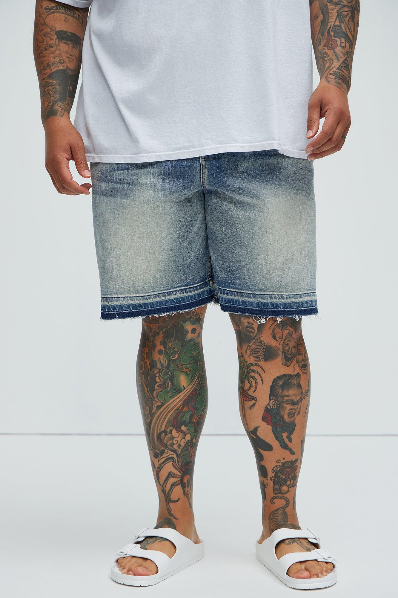 Run Around Relaxed Denim Shorts - Medium Wash Product Image