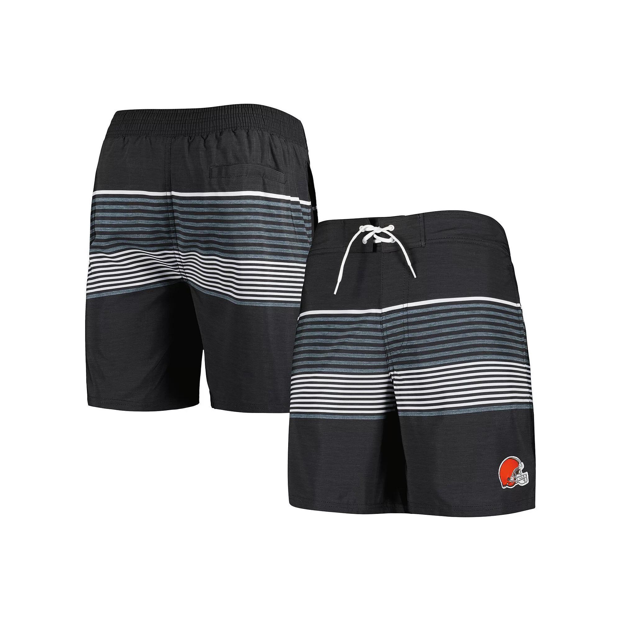 Men's G-III Sports by Carl Banks Black Cleveland Browns Coastline Volley Swim Shorts, Size: 2XL Product Image