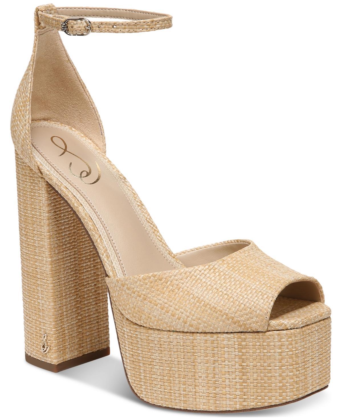 Sam Edelman Womens Kori Flora High Heel Platform Sandals Product Image