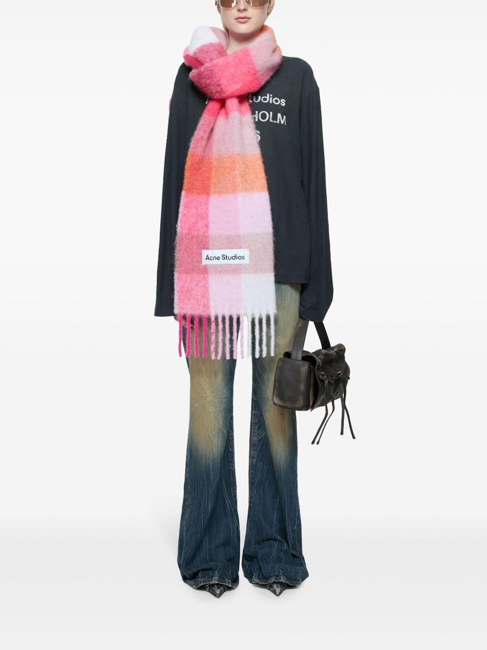 fringed logo scarf Product Image