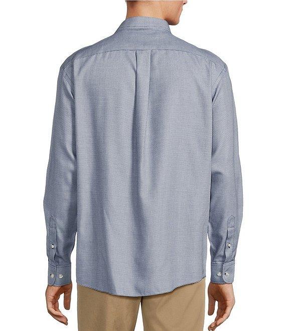 Gold Label Roundtree & Yorke Big & Tall Non-Iron Long Sleeve Micro Houndstooth Dobby Sport Shirt Product Image