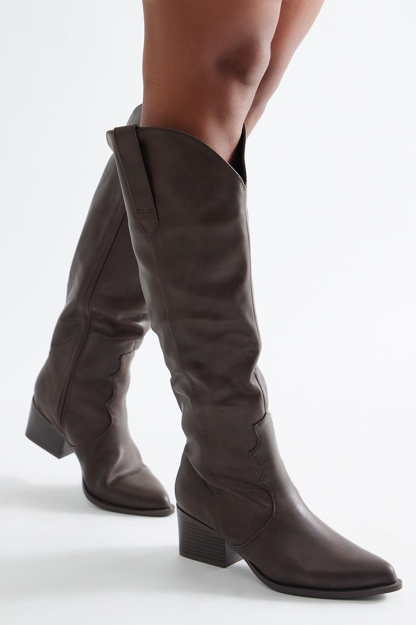 Camper Knee High Cowboy Boots - Brown Female Product Image