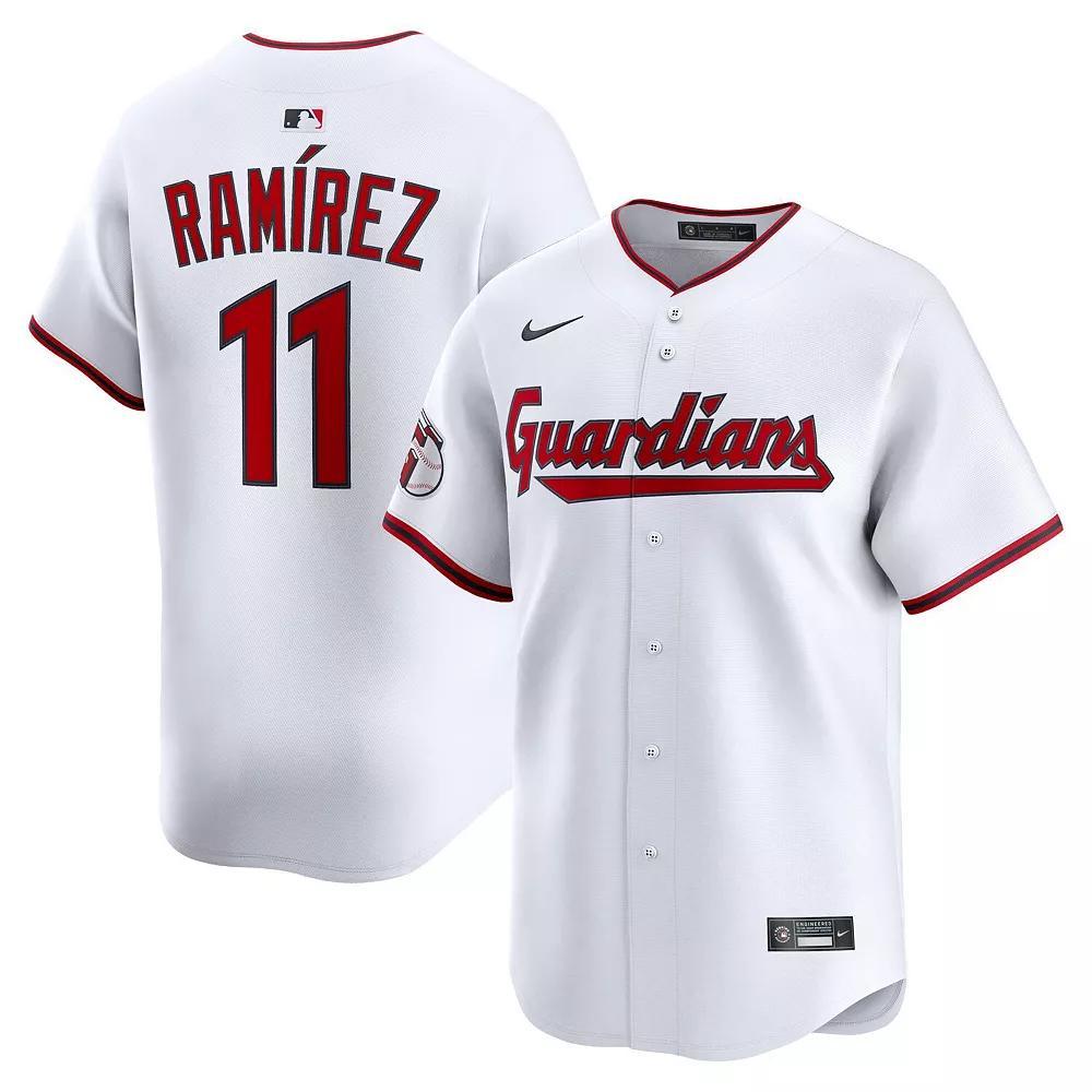 Men's Nike Jose Ramirez White Cleveland Guardians Home Limited Jersey, Size: Medium, Grd White Product Image