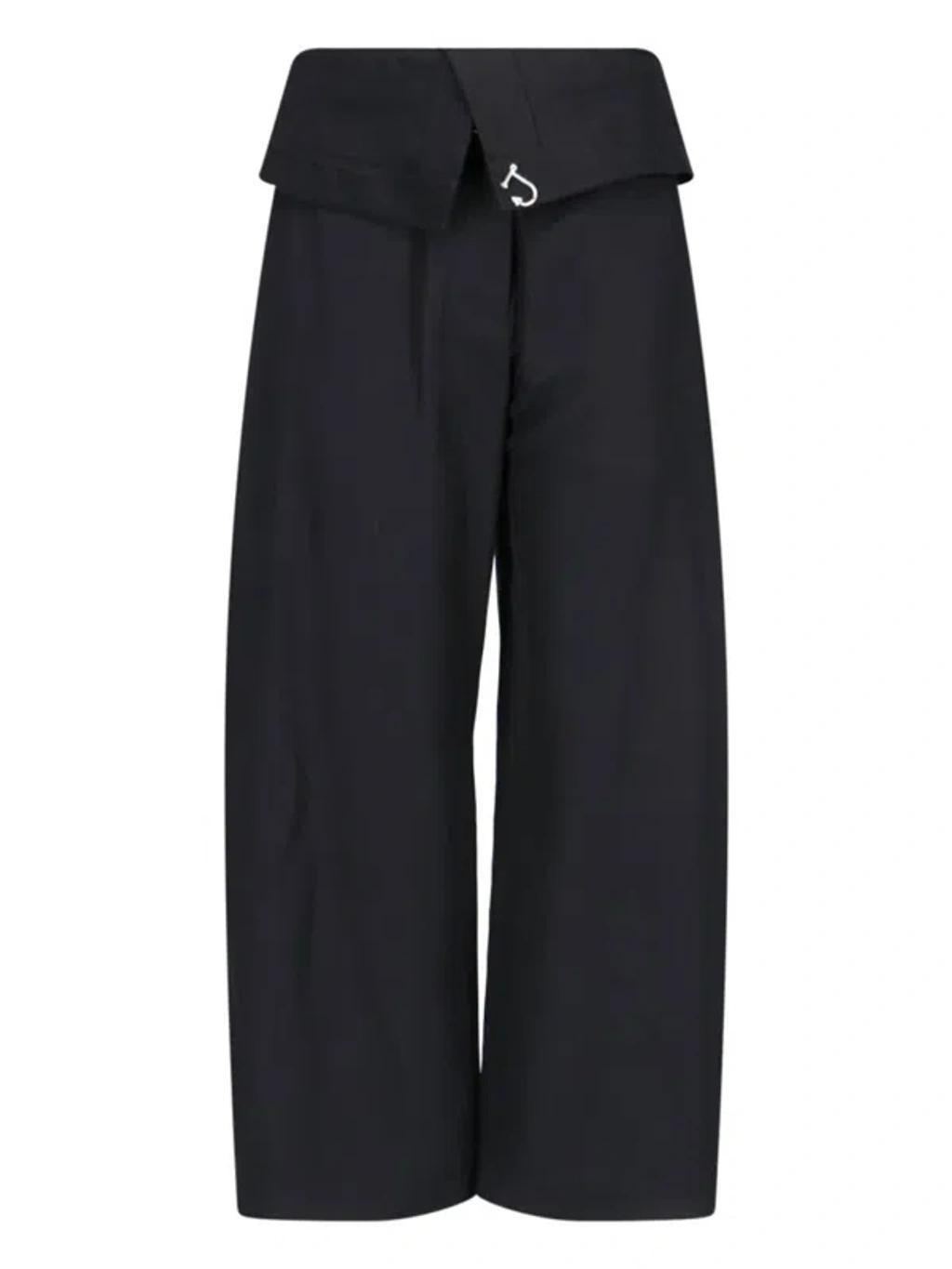 JW ANDERSON Fold-over Trousers In Black Product Image