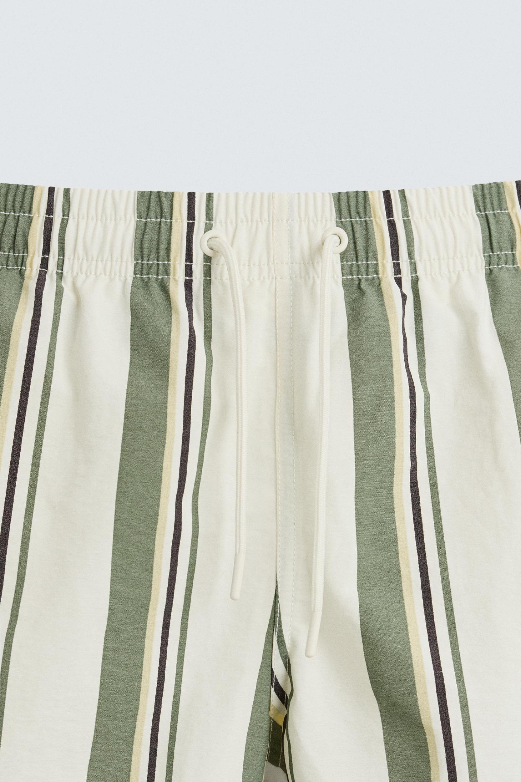 STRIPED MID-LENGTH SWIMSUIT Product Image