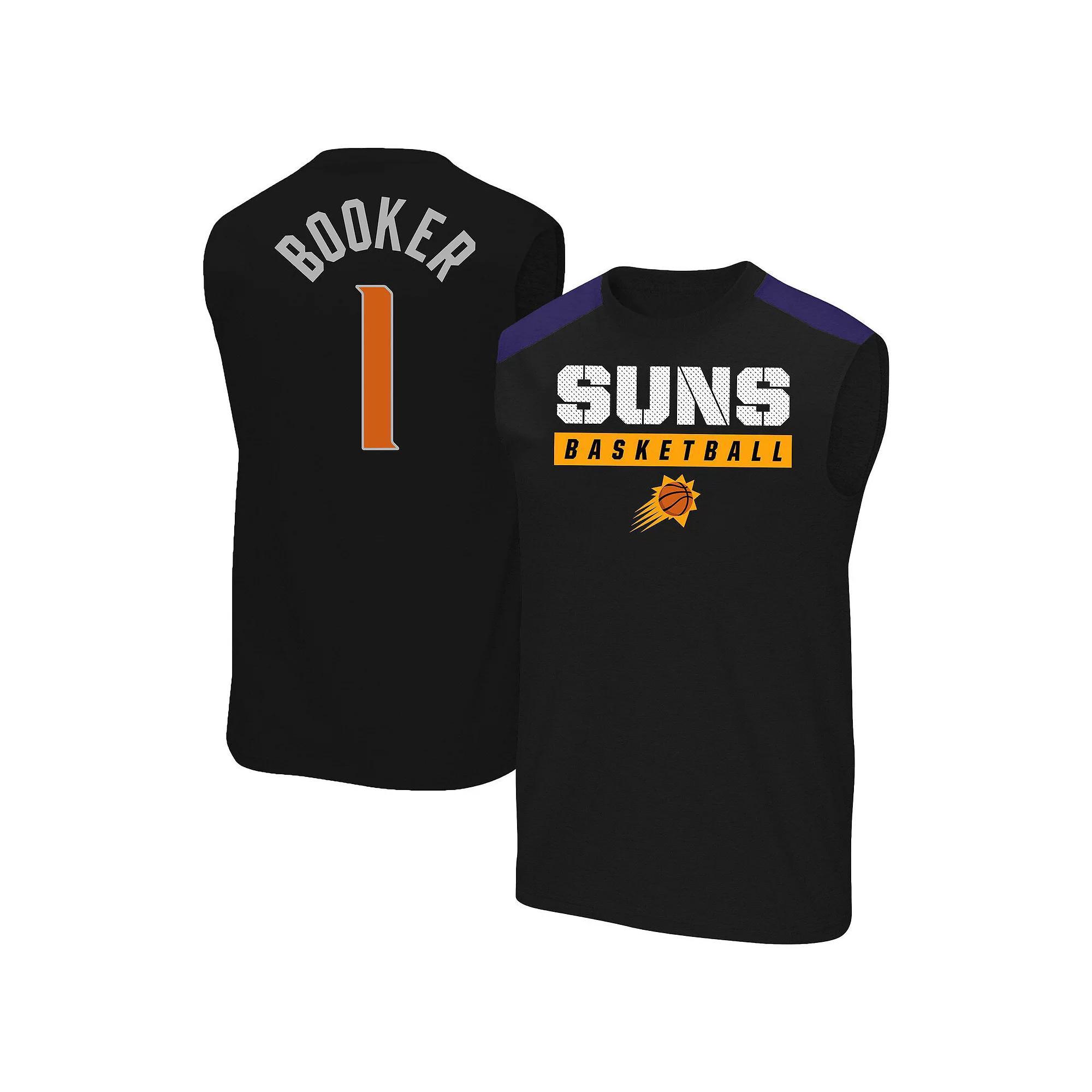 Mens Profile Devin Booker Black Phoenix Suns Big & Tall Player Muscle Tank Product Image