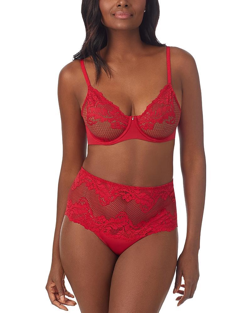 Le Mystere Lace Allure Unlined Scoop Neck Adjustable Bra Product Image