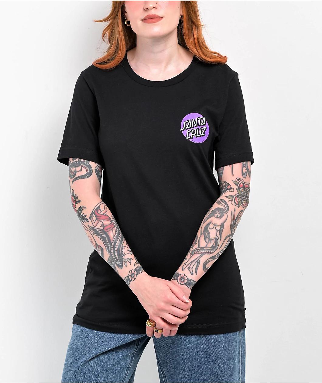 Santa Cruz x Thrasher Diamond Dot Black T-Shirt Product Image