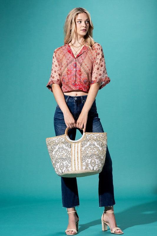 BLOOM & CARRY ORGANIC JUTE TOTE Product Image