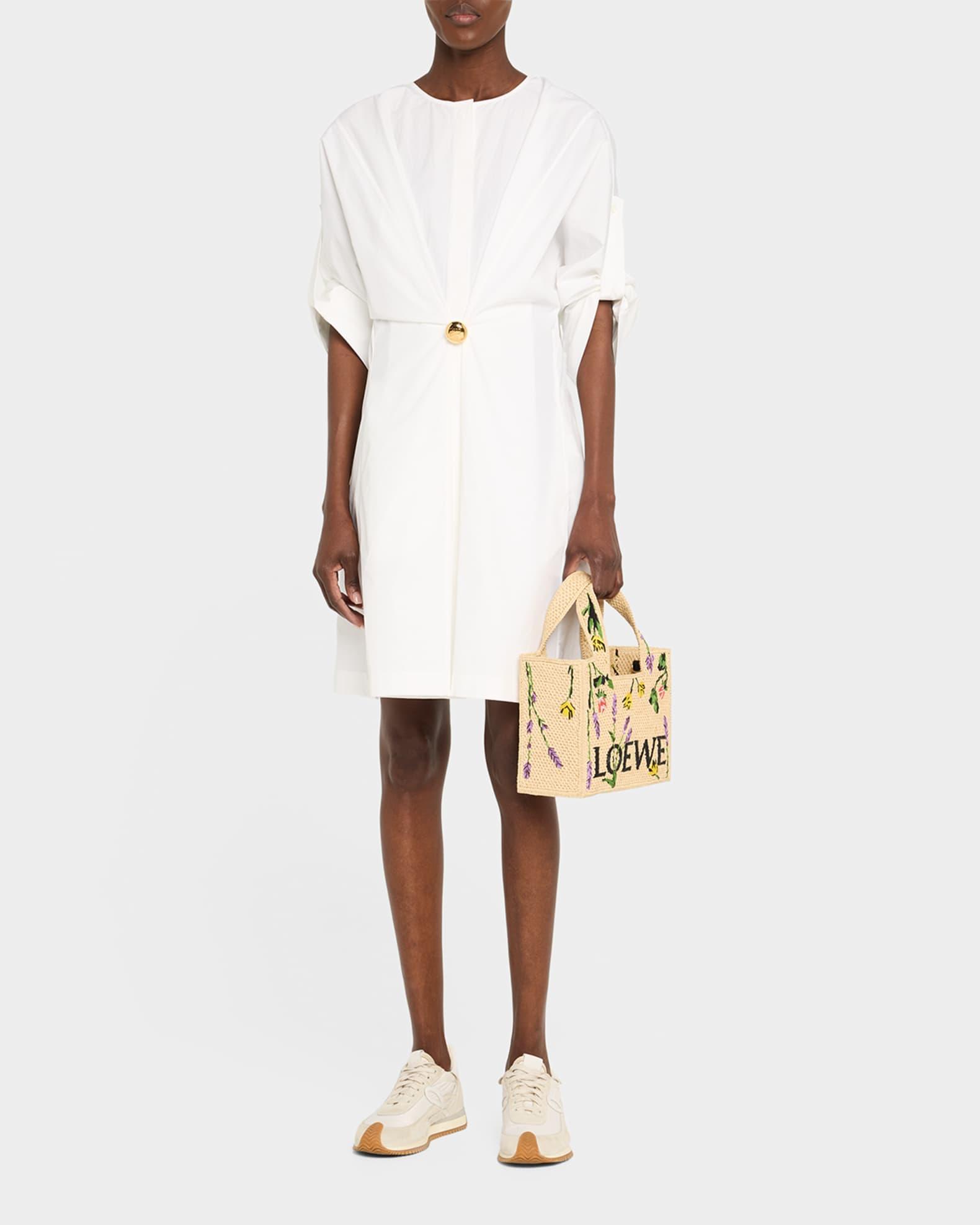 x Paula’s Ibiza Small Flower Tote Bag in Raffia Product Image