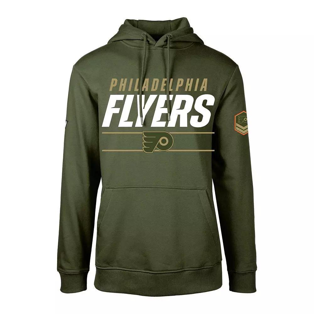 Men's Levelwear Olive Philadelphia Flyers Podium Fleece Pullover Hoodie, Size: Medium, Fly Team Product Image