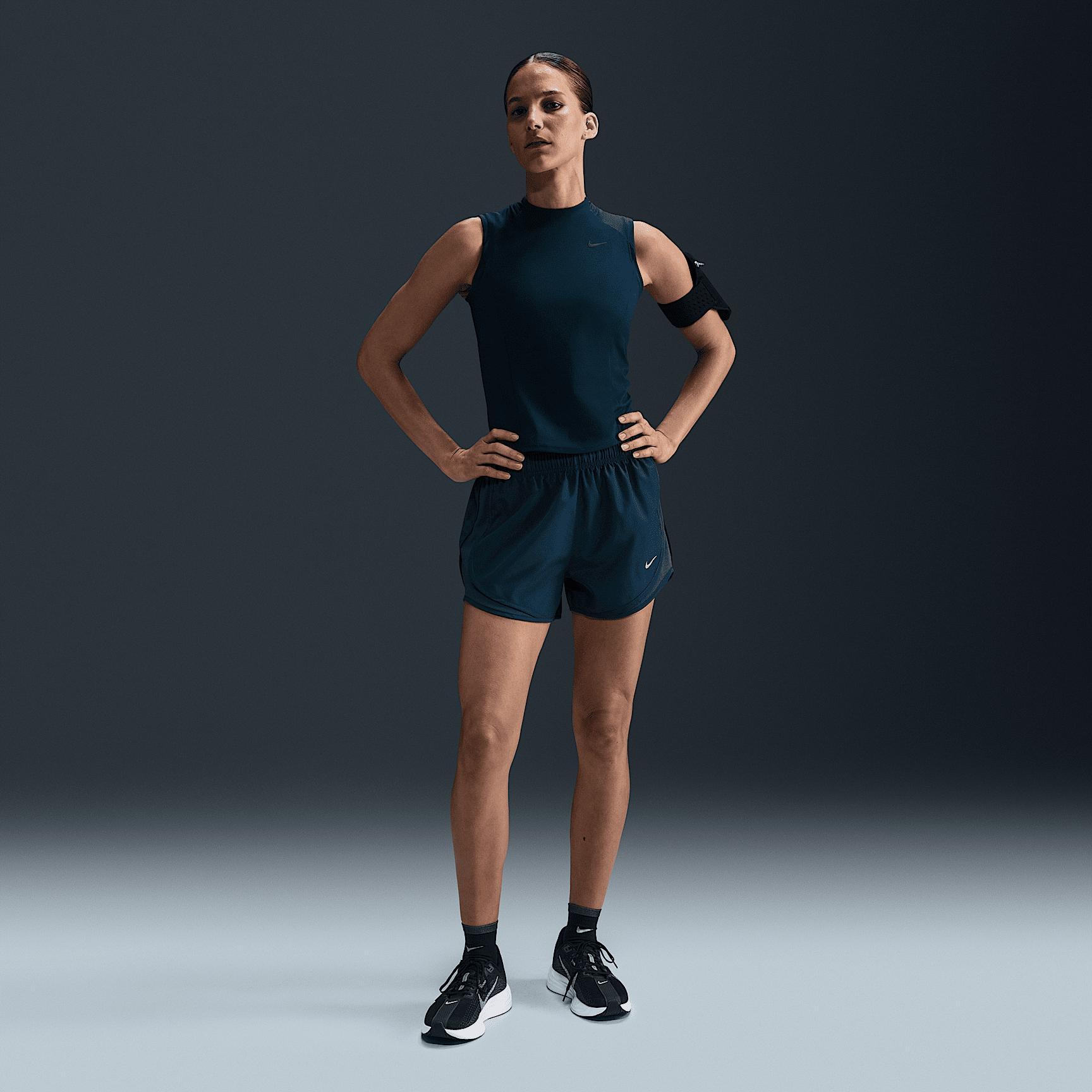 Nike Women's Tempo Dri-FIT Mid-Rise Brief-Lined Running Shorts Product Image