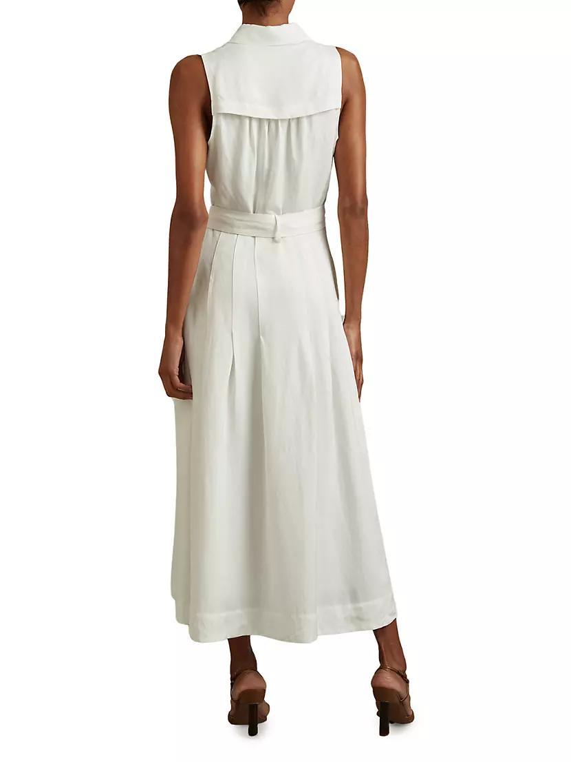 Heidi Linen-Blend Sleeveless Shirtdress Product Image